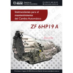 Instrucciones paso a paso para el mantenimiento del cambio automático ZF 6HP19 A